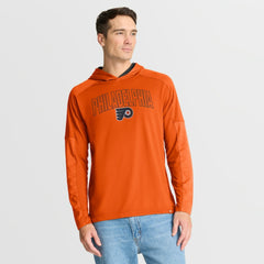 Philadelphia Flyers Fanatics Penalty Shot Long Sleeve Hoodie T-Shirt - Orange T-shirts