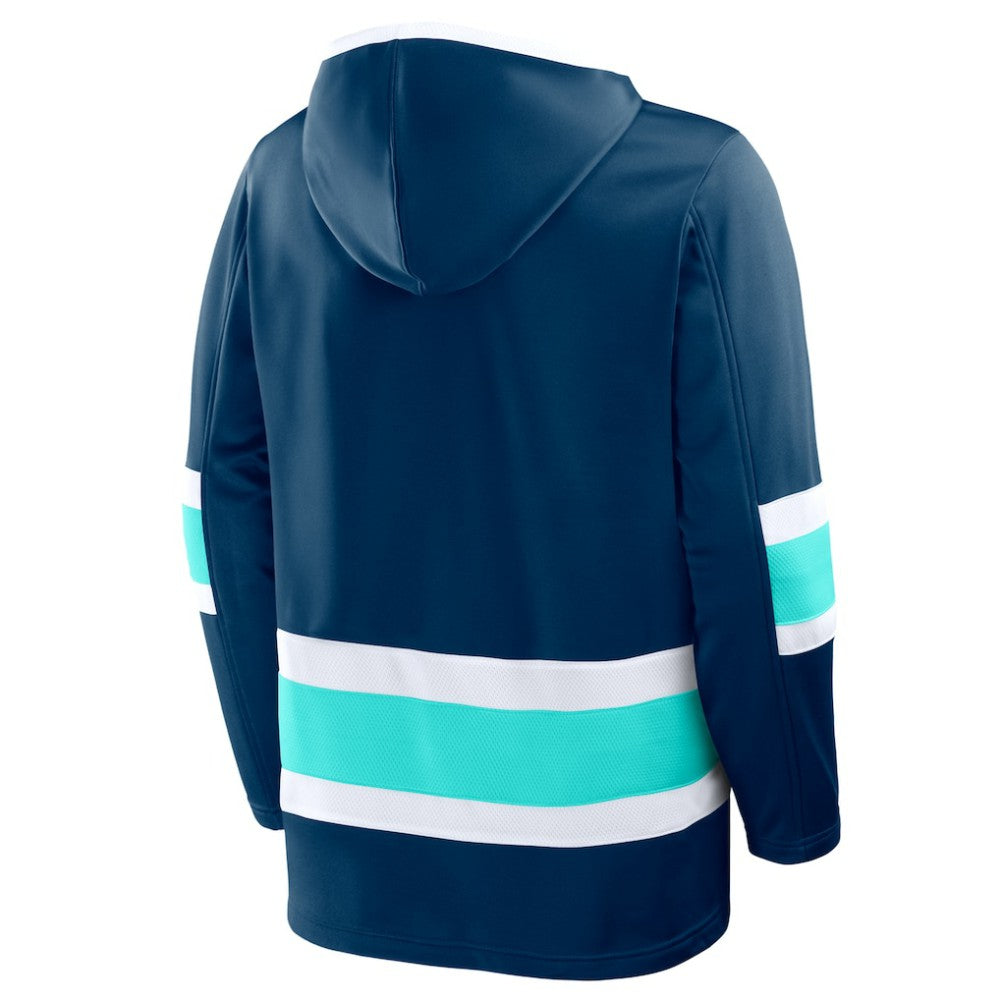 Seattle Kraken Fanatics Prime Time Fleece Hoodie - Deep Sea Blue Hoodies