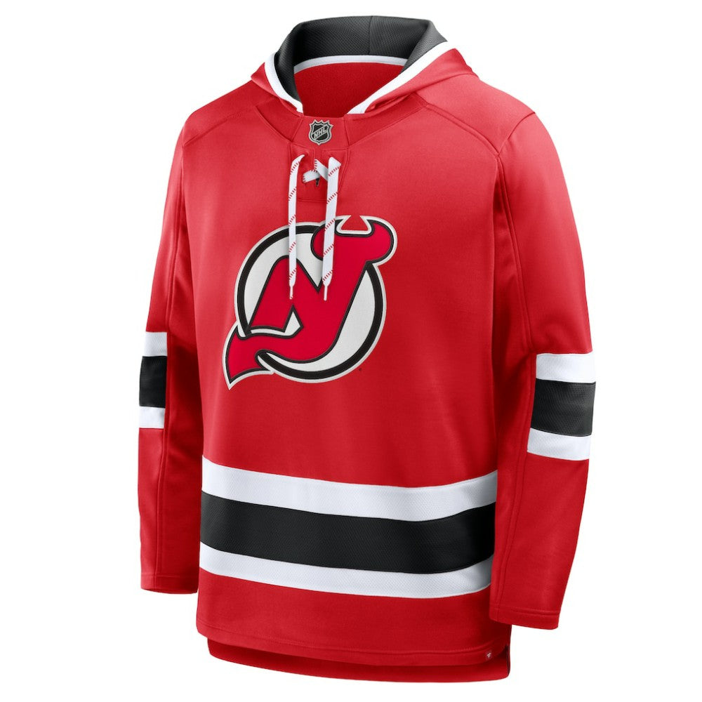 New Jersey Devils Fanatics Prime Time Fleece Hoodie - Red Jerseys