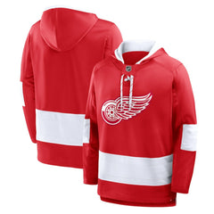 Detroit Red Wings Fanatics Prime Time Fleece Hoodie - Red Hoodies