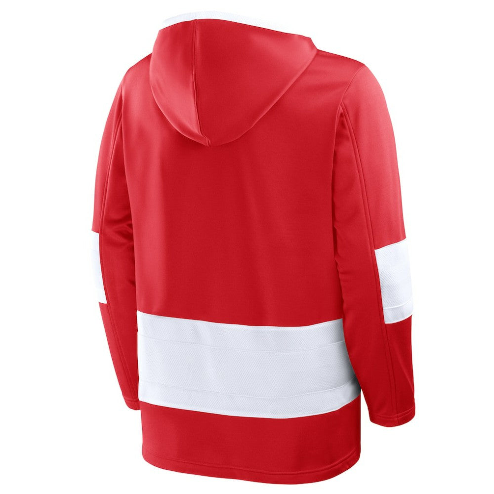 Detroit Red Wings Fanatics Prime Time Fleece Hoodie - Red Hoodies