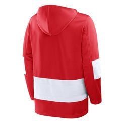 Detroit Red Wings Fanatics Prime Time Fleece Hoodie - Red Hoodies