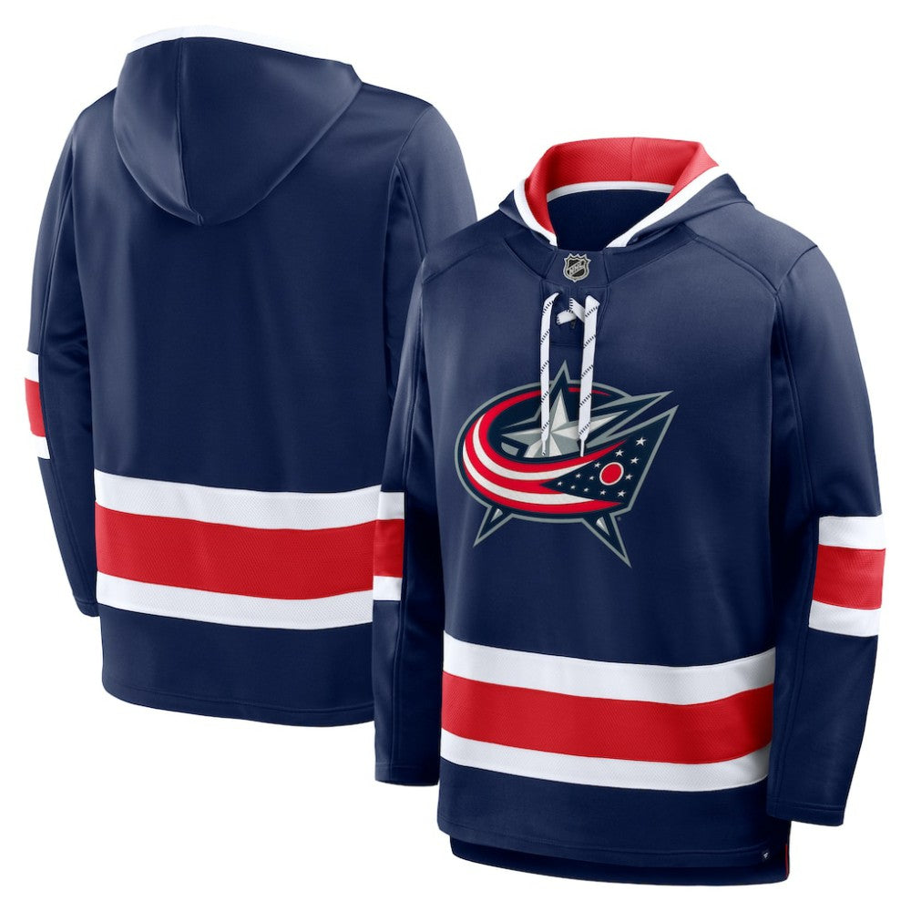 Columbus Blue Jackets Fanatics Prime Time Fleece Hoodie - Navy Hoodies