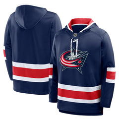 Columbus Blue Jackets Fanatics Prime Time Fleece Hoodie - Navy Hoodies