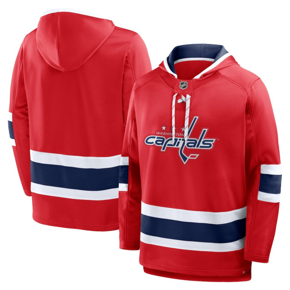 Washington Capitals Fanatics Prime Time Fleece Hoodie - Red Hoodies