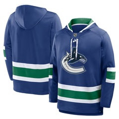 Vancouver Canucks Fanatics Prime Time Fleece Hoodie - Blue Hoodies