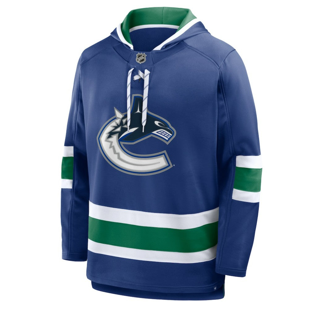 Vancouver Canucks Fanatics Prime Time Fleece Hoodie - Blue Hoodies