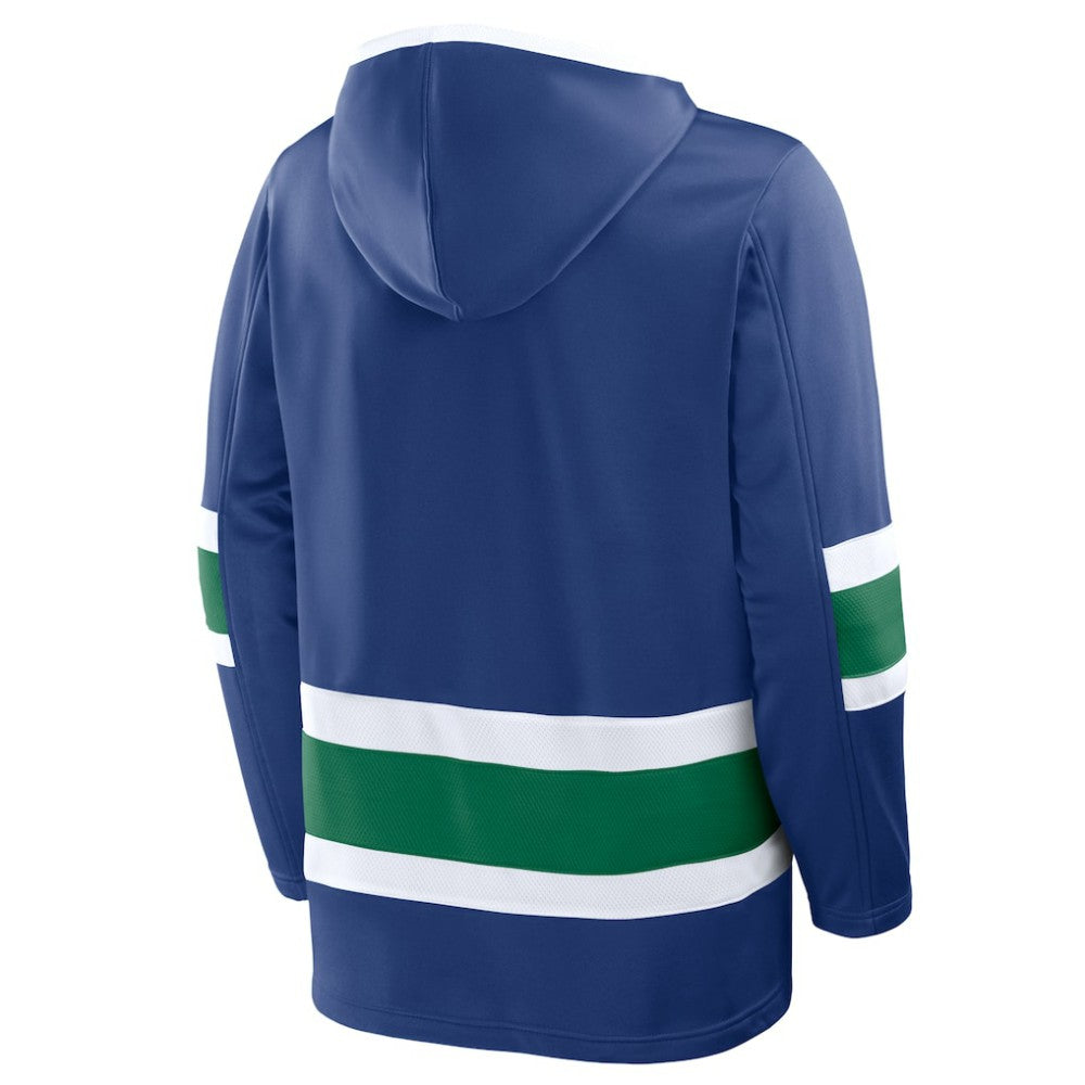 Vancouver Canucks Fanatics Prime Time Fleece Hoodie - Blue Hoodies