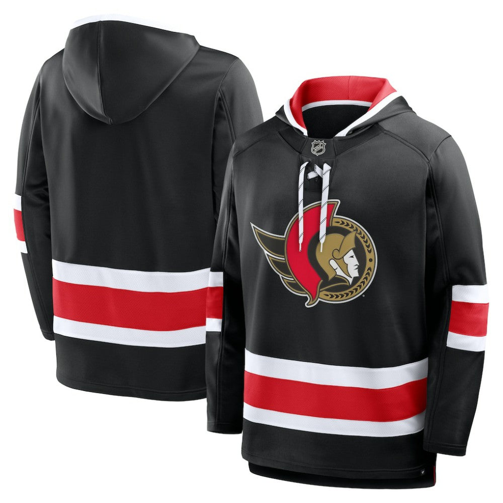 Ottawa Senators Fanatics Prime Time Fleece Hoodie - Black Hoodies