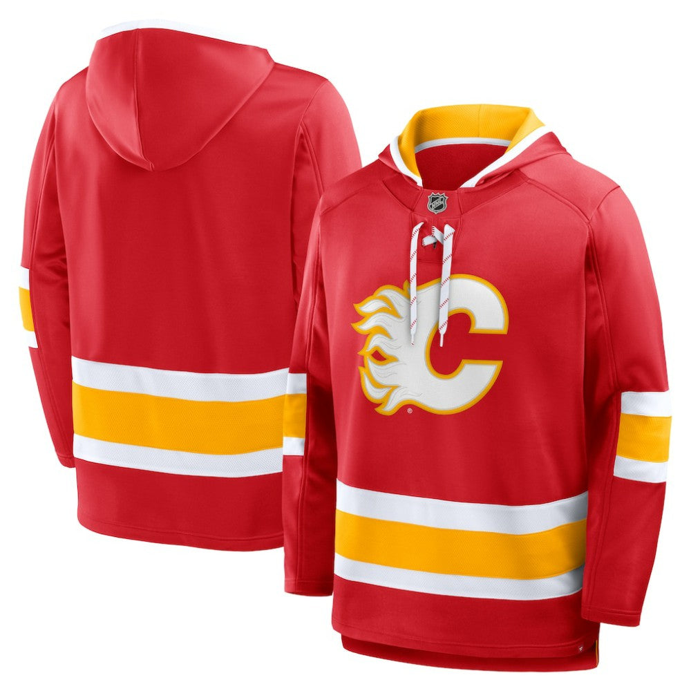 Calgary Flames Fanatics Prime Time Fleece Hoodie - Red Hoodies