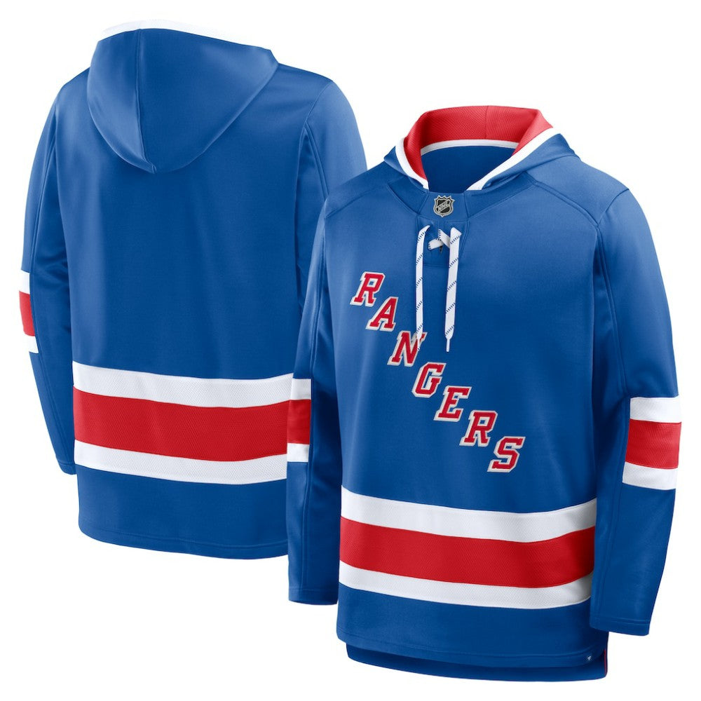 New York Rangers Fanatics Prime Time Fleece Hoodie - Blue Hoodies
