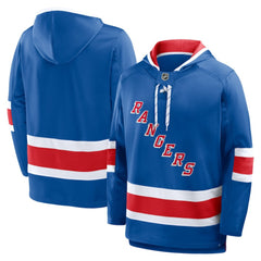 New York Rangers Fanatics Prime Time Fleece Hoodie - Blue Hoodies