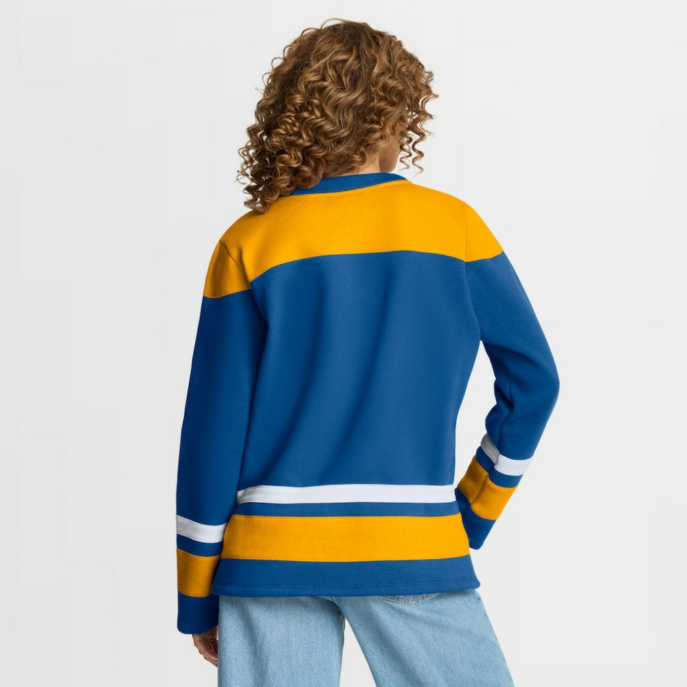 St. Louis Blues Fanatics Women's Icing Long Sleeve Lace Up Sweatshirt - Blue Sweatshirts