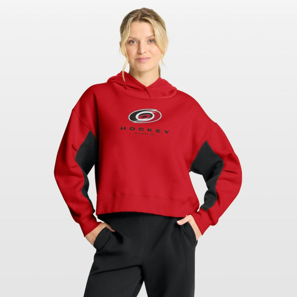 Carolina Hurricanes Fanatics Women's Back Check Boxy Hoodie - Red Hoodies