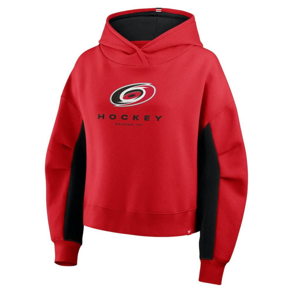 Carolina Hurricanes Fanatics Women's Back Check Boxy Hoodie - Red Hoodies