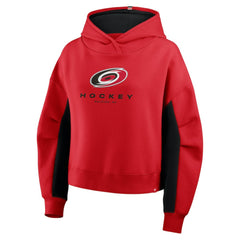Carolina Hurricanes Fanatics Women's Back Check Boxy Hoodie - Red Hoodies