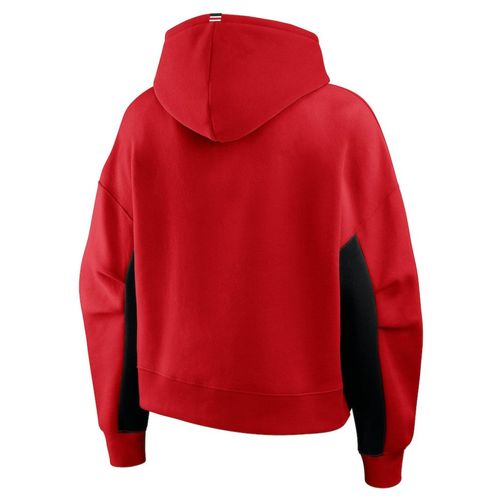 Carolina Hurricanes Fanatics Women's Back Check Boxy Hoodie - Red Hoodies