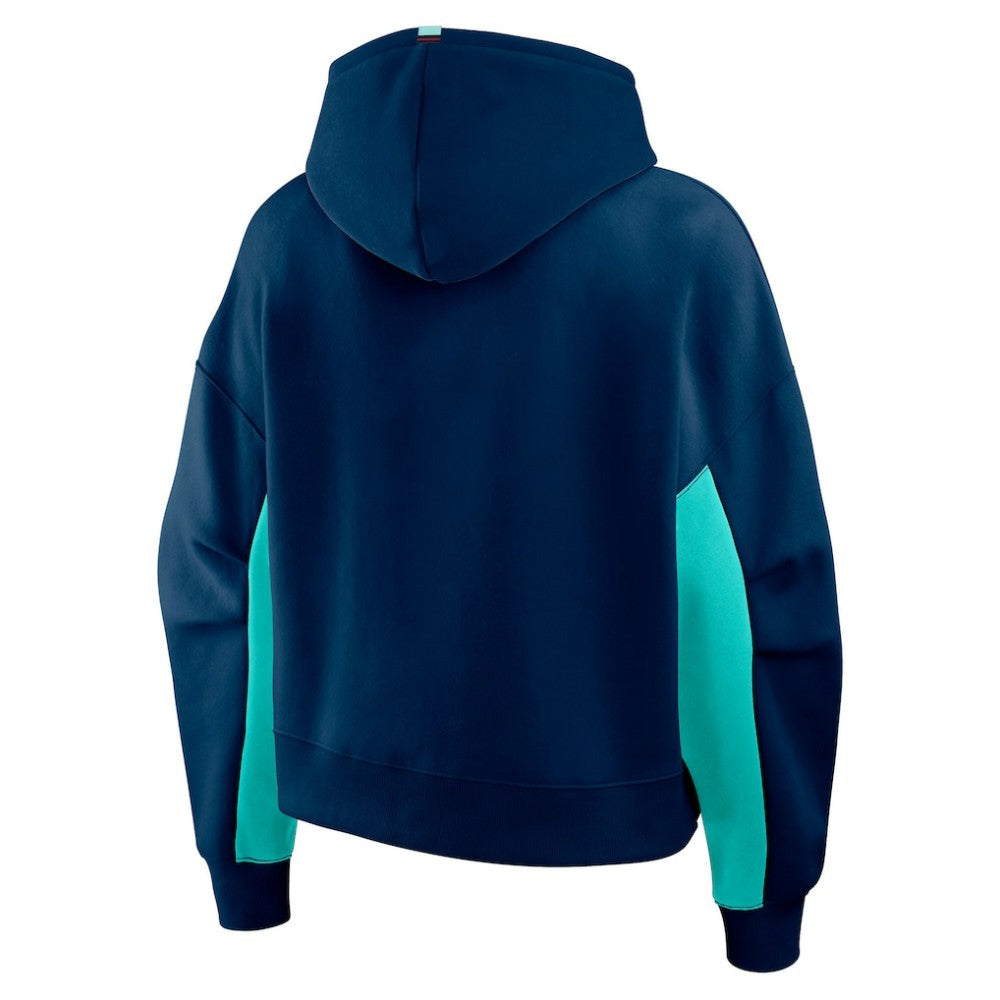 Seattle Kraken Fanatics Women's Back Check Boxy Hoodie - Navy Hoodies