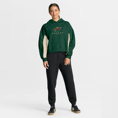 Minnesota Wild Fanatics Women's Back Check Boxy Hoodie - Green Hoodies
