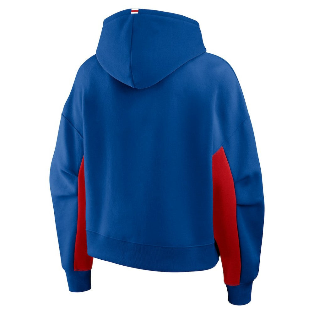 New York Rangers Fanatics Women's Back Check Boxy Hoodie - Blue Hoodies