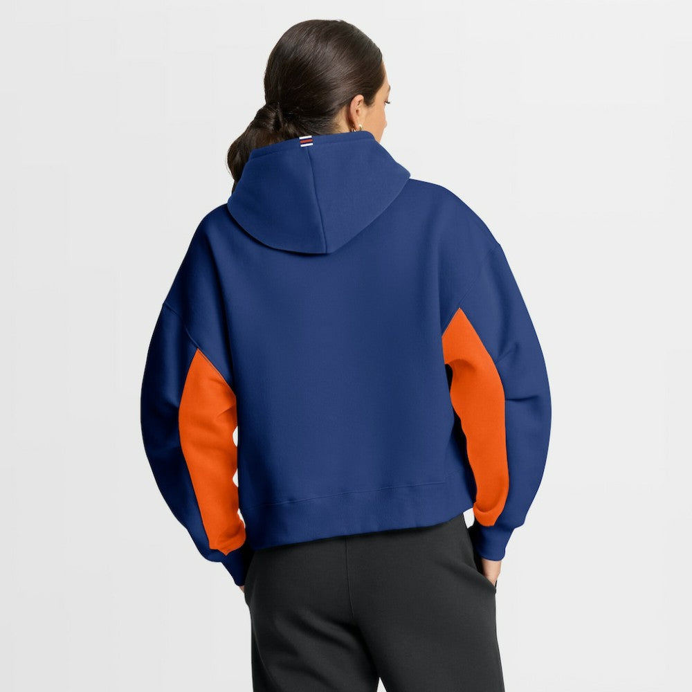 Edmonton Oilers Fanatics Women's Back Check Boxy Hoodie - Royal Hoodies