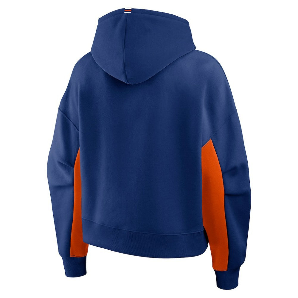 Edmonton Oilers Fanatics Women's Back Check Boxy Hoodie - Royal Hoodies
