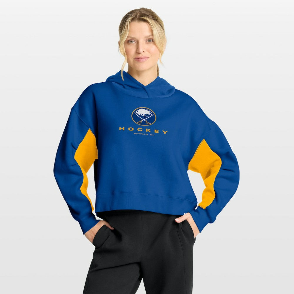 Buffalo Sabres Fanatics Women's Back Check Boxy Hoodie - Royal Hoodies