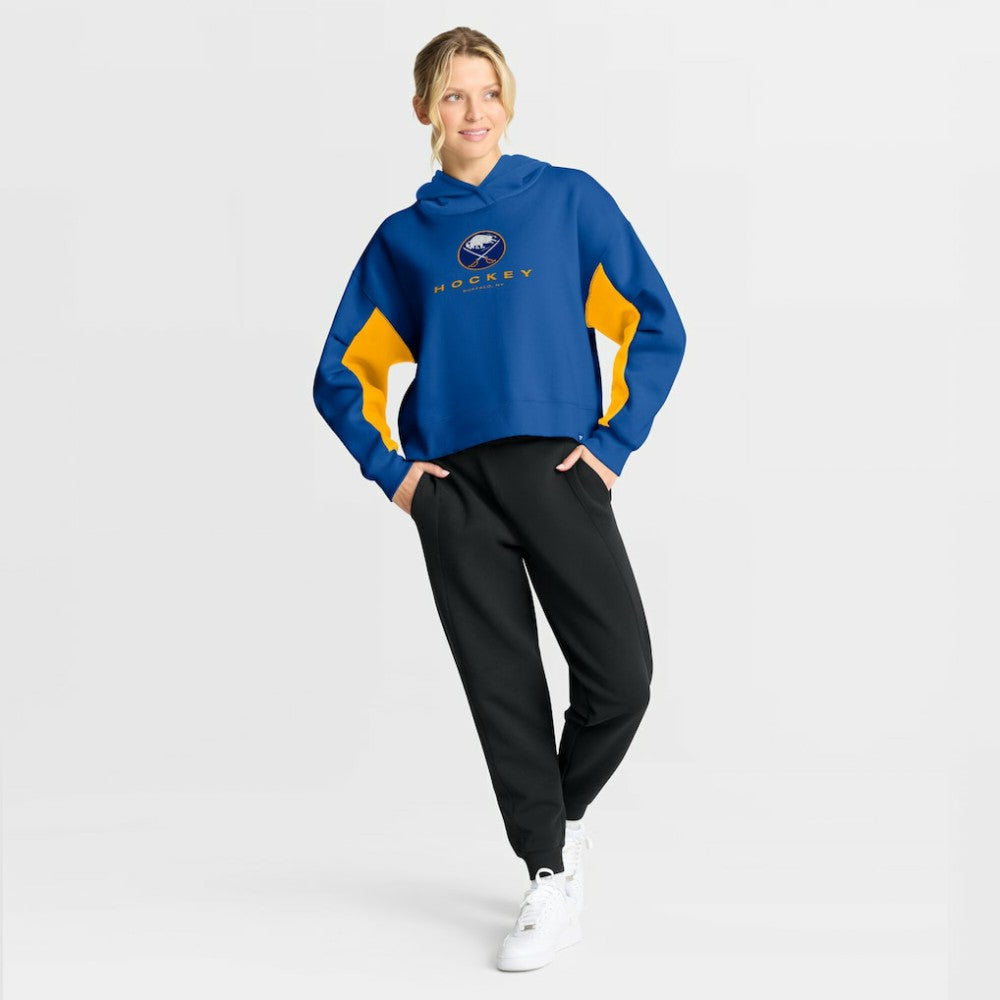 Buffalo Sabres Fanatics Women's Back Check Boxy Hoodie - Royal Hoodies