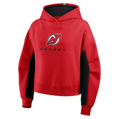 New Jersey Devils Fanatics Women's Back Check Boxy Hoodie - Red Jerseys
