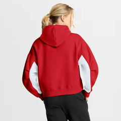 Detroit Red Wings Fanatics Women's Back Check Boxy Hoodie - Red Hoodies