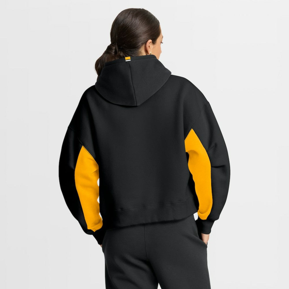 Pittsburgh Penguins Fanatics Women's Back Check Boxy Hoodie - Black Hoodies