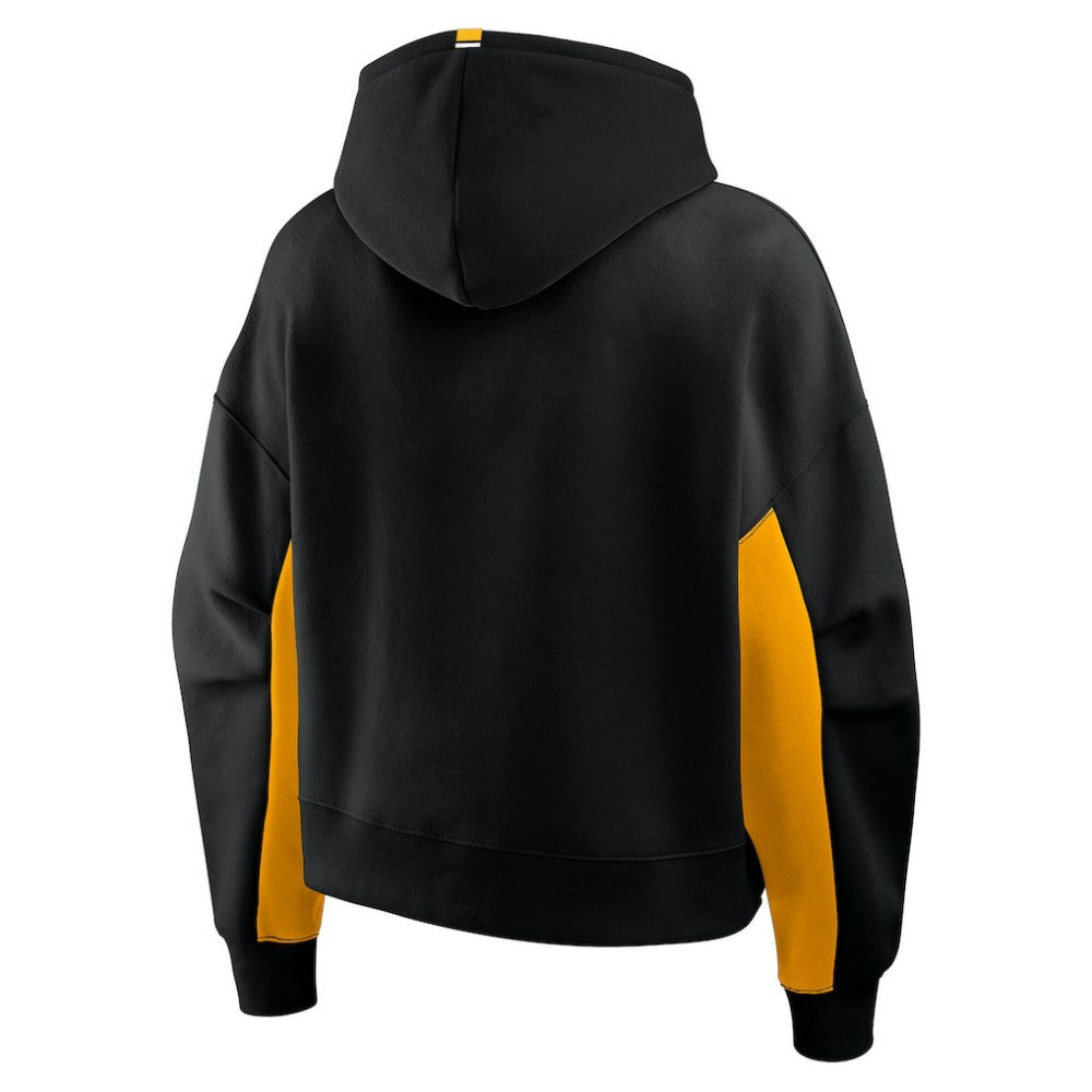 Pittsburgh Penguins Fanatics Women's Back Check Boxy Hoodie - Black Hoodies