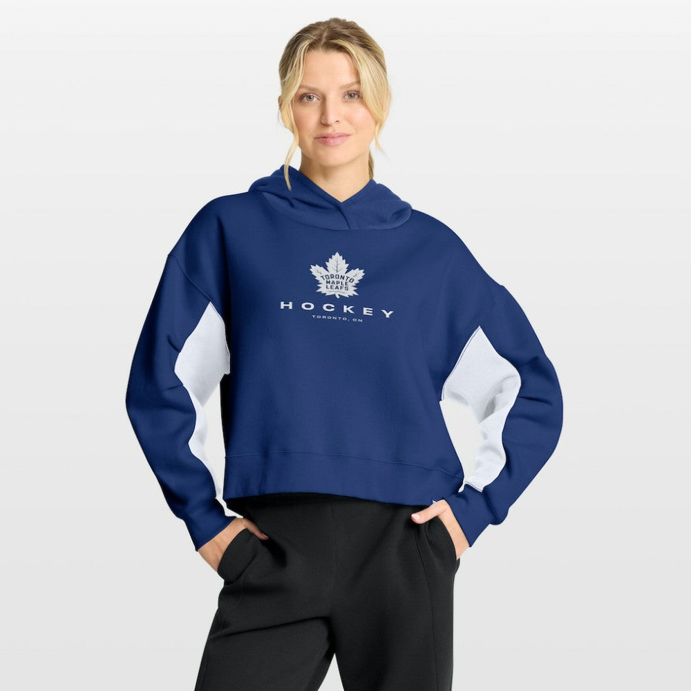 Toronto Maple Leafs Fanatics Women's Back Check Boxy Hoodie - Blue Hoodies