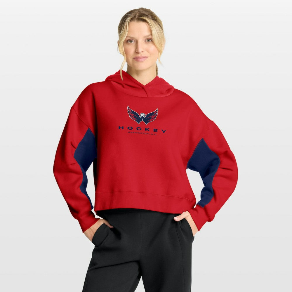Washington Capitals Fanatics Women's Back Check Boxy Hoodie - Red Hoodies