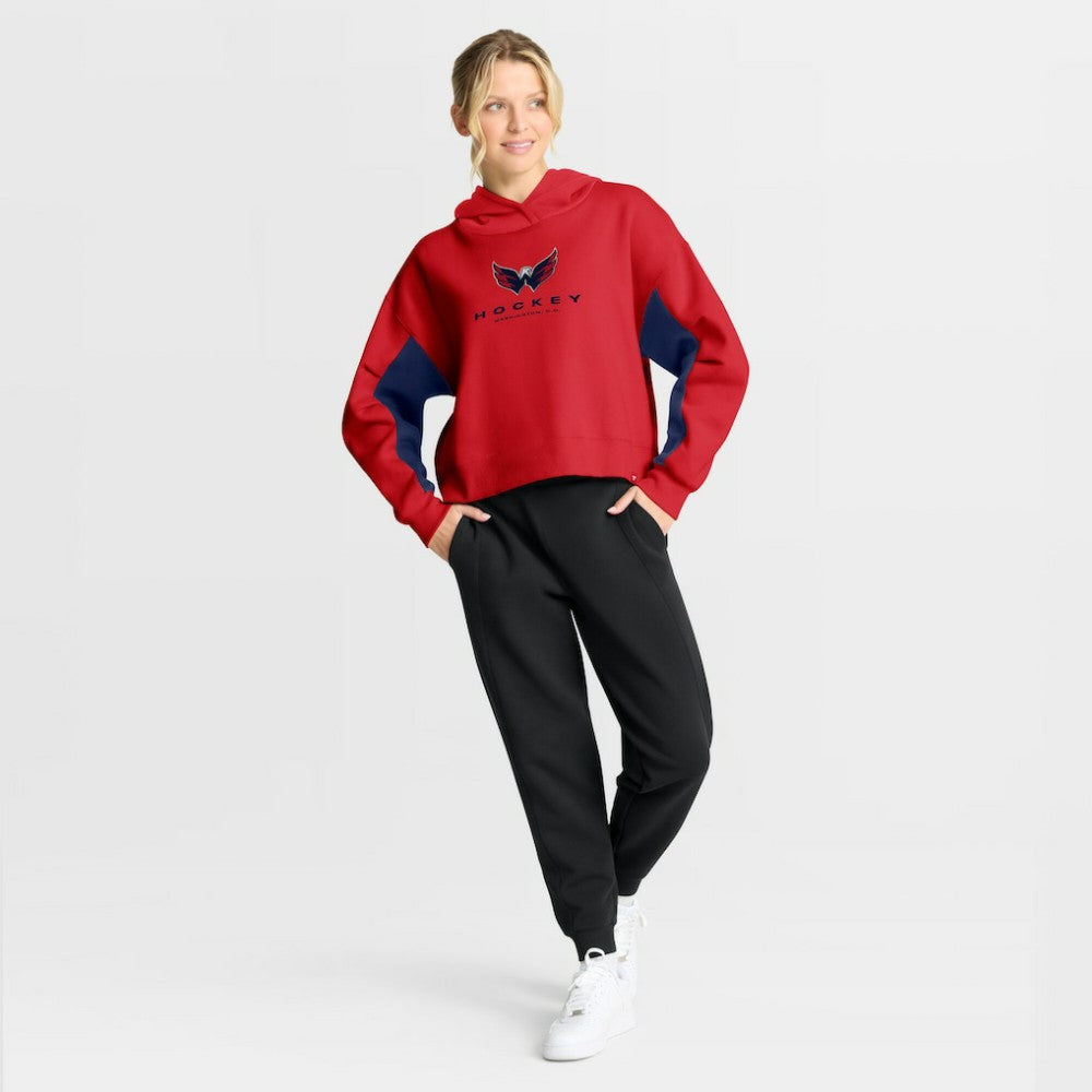 Washington Capitals Fanatics Women's Back Check Boxy Hoodie - Red Hoodies