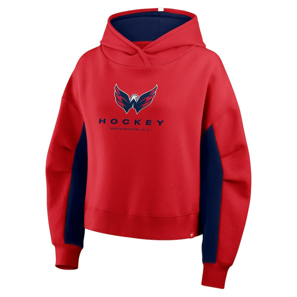 Washington Capitals Fanatics Women's Back Check Boxy Hoodie - Red Hoodies