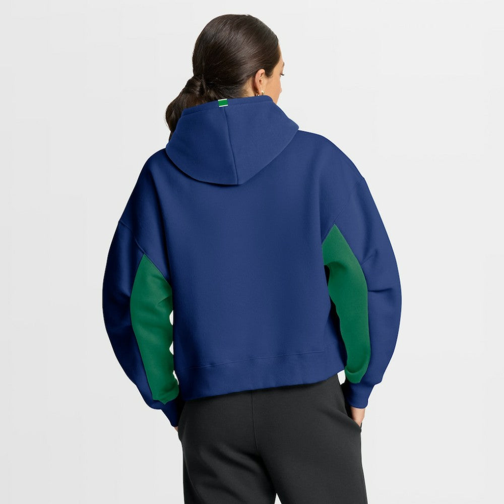 Vancouver Canucks Fanatics Women's Back Check Boxy Hoodie - Blue Hoodies