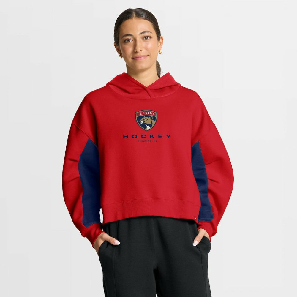 Florida Panthers Fanatics Women's Back Check Boxy Hoodie - Red Hoodies