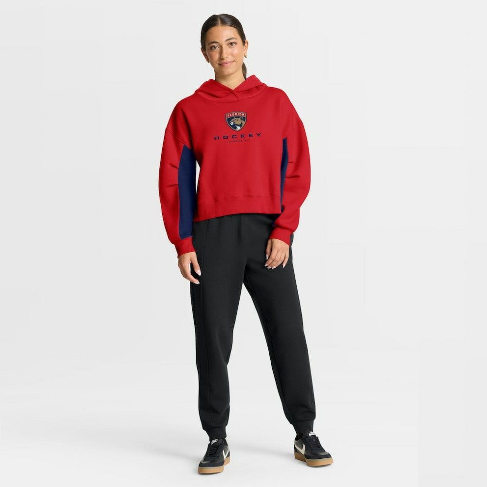 Florida Panthers Fanatics Women's Back Check Boxy Hoodie - Red Hoodies