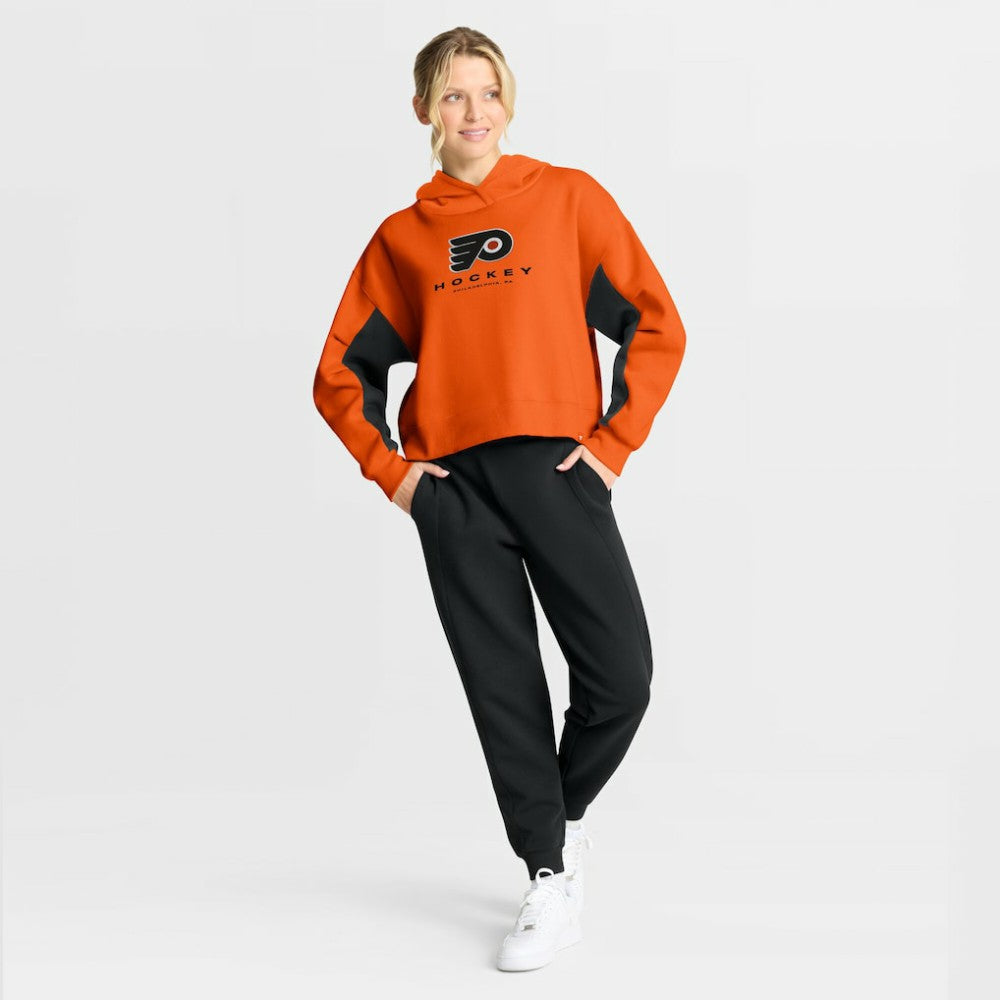 Philadelphia Flyers Fanatics Women's Back Check Boxy Hoodie - Orange Hoodies