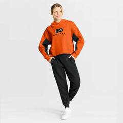 Philadelphia Flyers Fanatics Women's Back Check Boxy Hoodie - Orange Hoodies