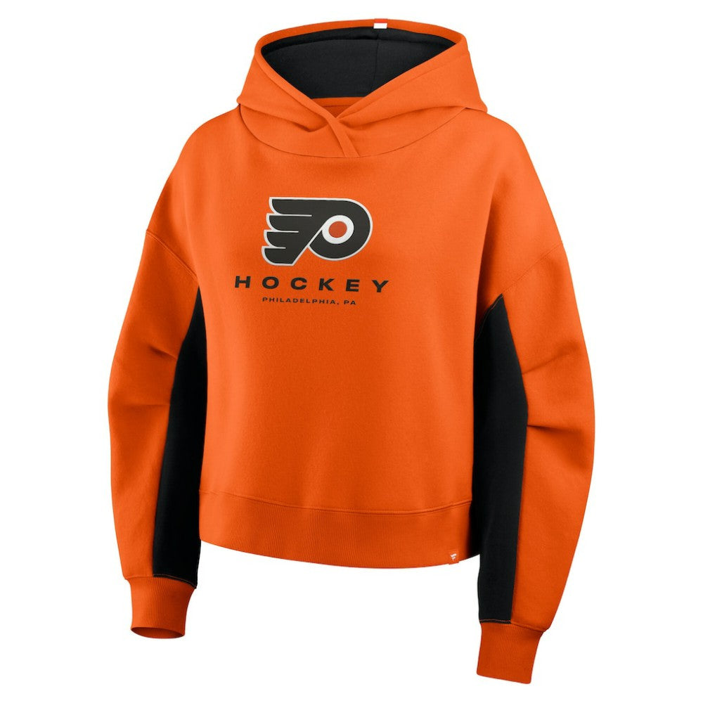 Philadelphia Flyers Fanatics Women's Back Check Boxy Hoodie - Orange Hoodies