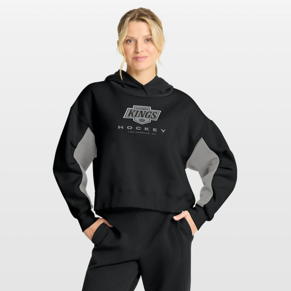Los Angeles Kings Fanatics Women's Back Check Boxy Hoodie - Black Hoodies