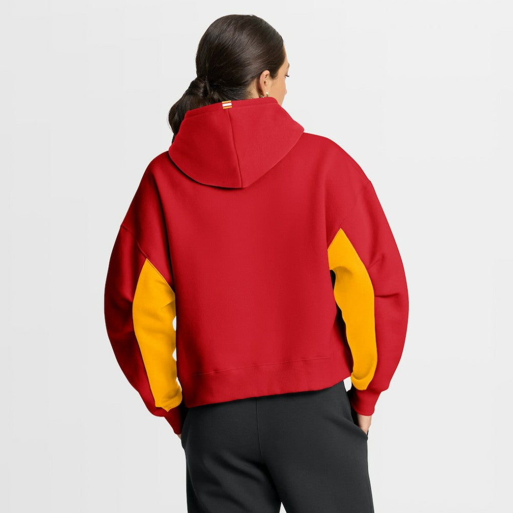 Calgary Flames Fanatics Women's Back Check Boxy Hoodie - Red Hoodies