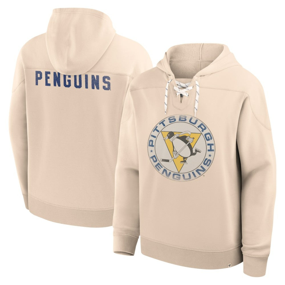 Pittsburgh Penguins Fanatics Vintage Hoodie - Cream Hoodies