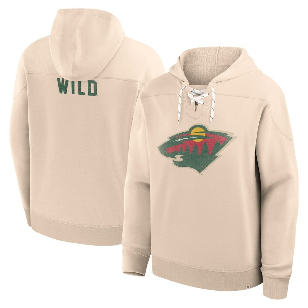 Minnesota Wild Fanatics Vintage Hoodie - Cream Hoodies