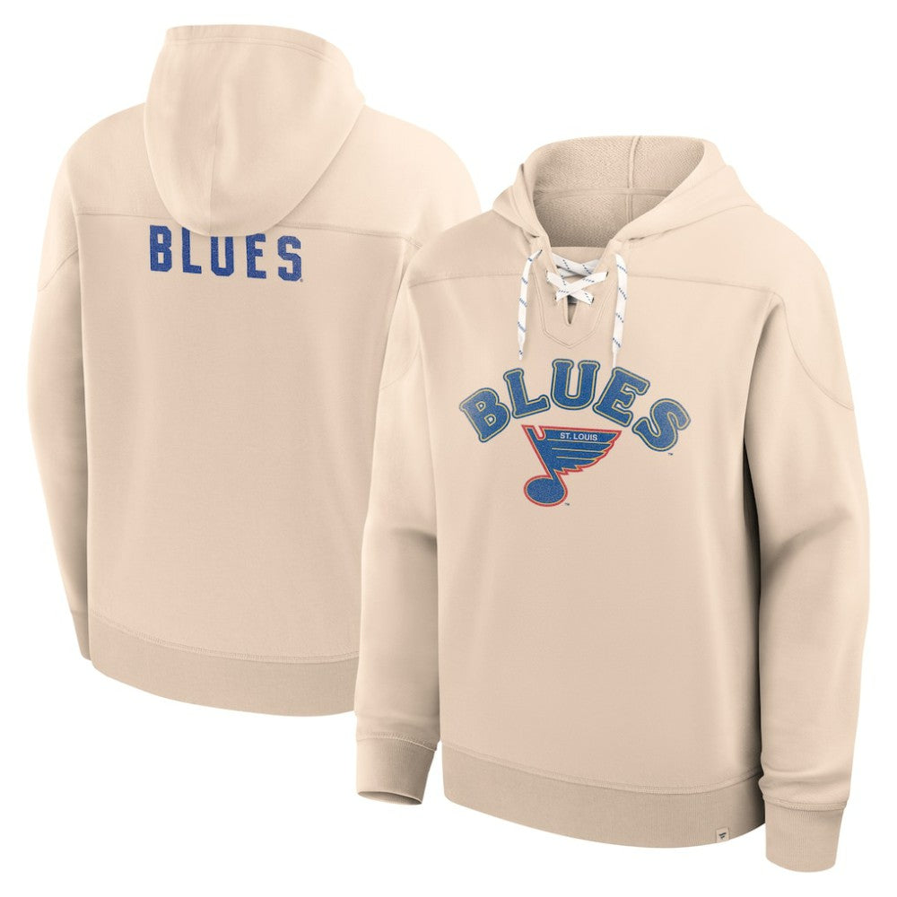 St. Louis Blues Fanatics Vintage Hoodie - Cream Hoodies