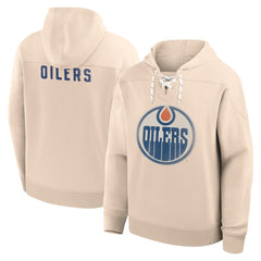 Edmonton Oilers Fanatics Vintage Hoodie - Cream Hoodies