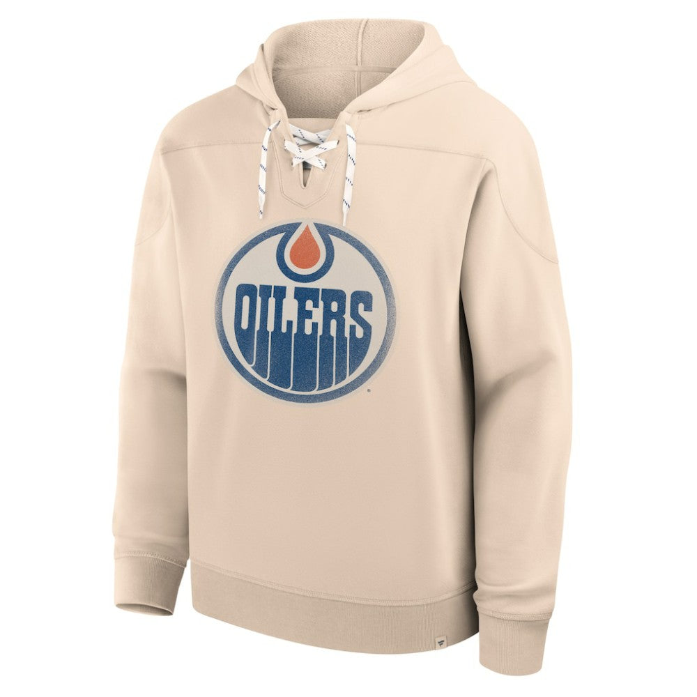 Edmonton Oilers Fanatics Vintage Hoodie - Cream Hoodies