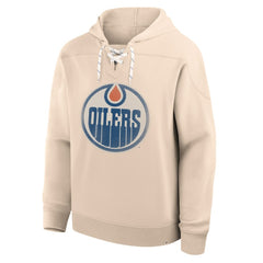 Edmonton Oilers Fanatics Vintage Hoodie - Cream Hoodies